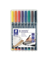 Staedtler Foliopis Lumocolor M Wodoodporny Zestaw 8 Kol. 1 2 3 4 5 6 7 9 W Etui Box - nr 3