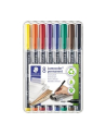 Staedtler Foliopis Lumocolor M Wodoodporny Zestaw 8 Kol. 1 2 3 4 5 6 7 9 W Etui Box - nr 8