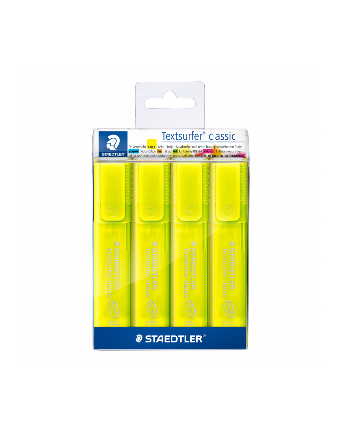 Staedtler Highlighter Textsurfer Clas 4Pcs Yellow główny