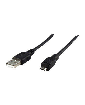 Schwaiger Kabel USB microUSB 1m Czarny (CK1511533)