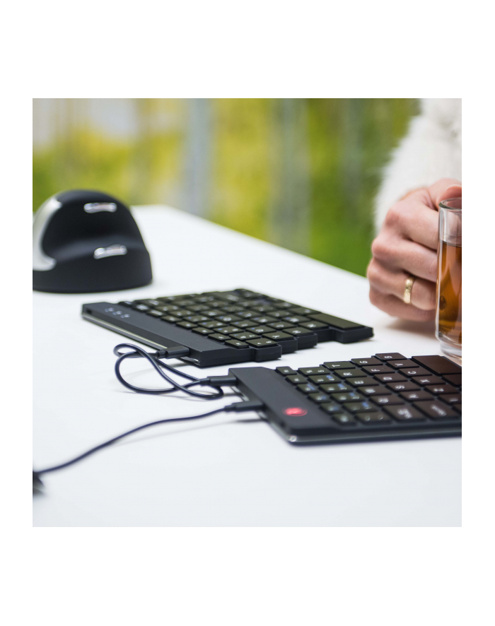 R-GO Tools Split Keyboard, (US), black (RGOSP-USWIBL) główny