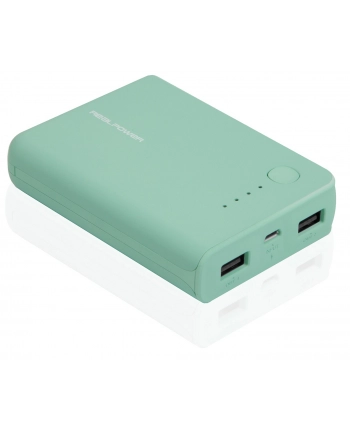 Realpower PB-10k 10000mAh Turkusowy