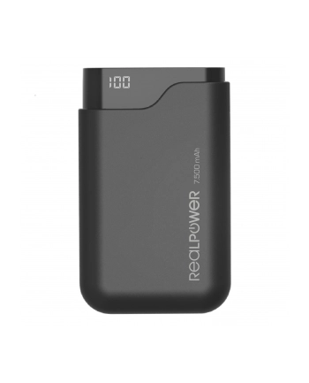 Realpower PB-7500C 7500mAh Czarny (243924)