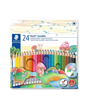 Staedtler Kredki z gumką Noris Club 24 kolory