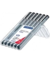 STAEDTLER Pisak z atramentem pigmentowym czarny 6 sztuk - nr 16