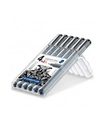 STAEDTLER Pisak z atramentem pigmentowym czarny 6 sztuk