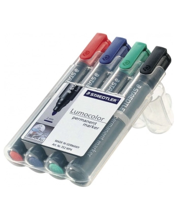 Staedtler Marker Permanentny 4 Kol Okrągły