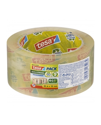 Tesa Taśma Pakowa Eco & Strong 50mm x 66m przezroczysty
