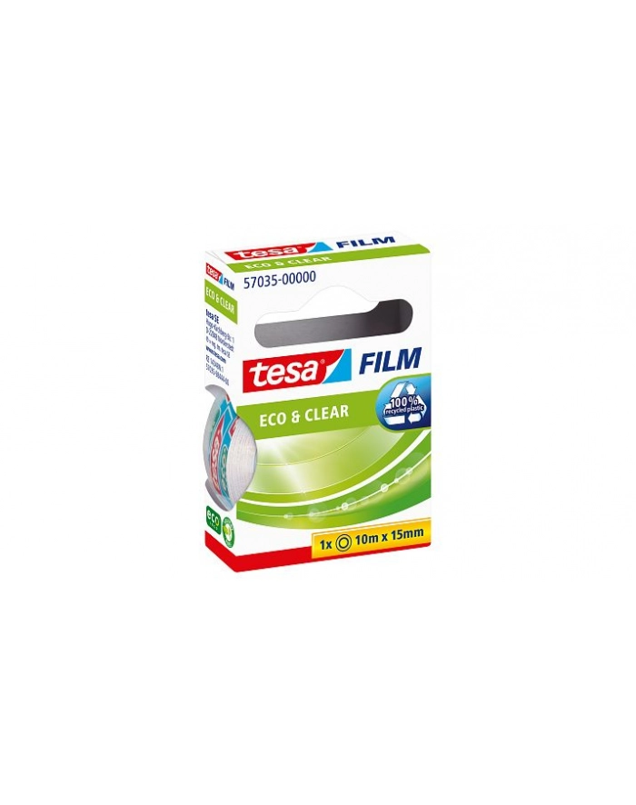 Tesa Taśma biurowa recykling ECO&CLEAR 10m x 15mm przezroczysta główny
