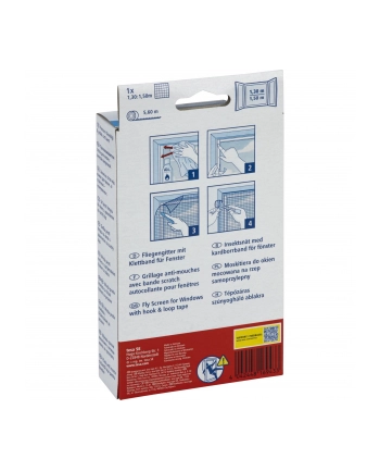 Tesa Moskitiera na okno STANDARD 1,3m x 1,5m czarna