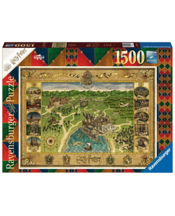 Puzzle 1500el Harry Potter Mapa Hogwrtu 165995 RAVENSBURGER