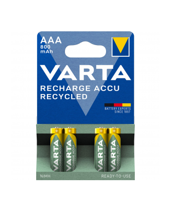 Varta 5681 4szt Bateria ładowane ACCU RECYCLED AAA Ni-MH/800mAh/1,2V