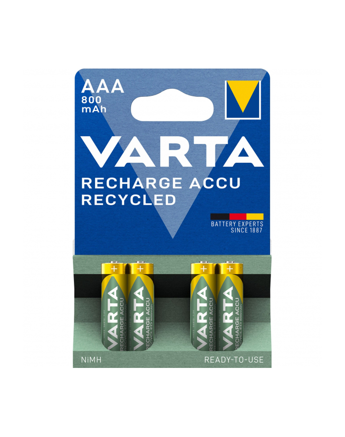 Varta 5681 4szt Bateria ładowane ACCU RECYCLED AAA Ni-MH/800mAh/1,2V główny