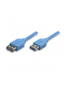 Techly Kabel USB USB3.0 Verlängerungskabel Stecker/Buchse TypA 1m blau (ICOCU3AA10EX) - nr 1