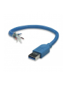 Techly USB USB3.0 Kabel Stecker A/Stecker Typ B 0,5m blau (ICOCU3AB005BL) - nr 12