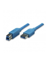 Techly USB USB3.0 Kabel Stecker A/Stecker Typ B 0,5m blau (ICOCU3AB005BL) - nr 13