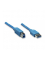 Techly USB USB3.0 Kabel Stecker A/Stecker Typ B 0,5m blau (ICOCU3AB005BL) - nr 14