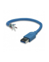 Techly USB USB3.0 Kabel Stecker A/Stecker Typ B 0,5m blau (ICOCU3AB005BL) - nr 17
