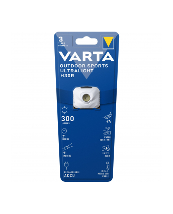 Varta Outdoor Sports Ultralight H30R Biała 1863111