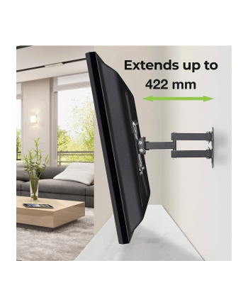 Techly ICA-PLB 136E ścienny uchwyt do telewizora 139,7 cm (55'') Czarny
