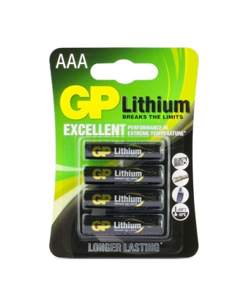 GP Bateria litowa AAAx4 1,5V (24LF-U4)