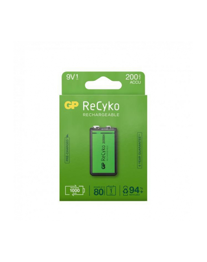 GP RECYKO 9V-BATTERI 200 MAH 1-PACK główny