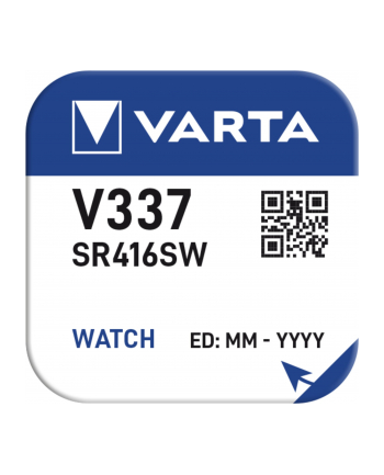 Varta Uhrenbatterie V 337 Silber 8mAh 1,6 V (00337101111)