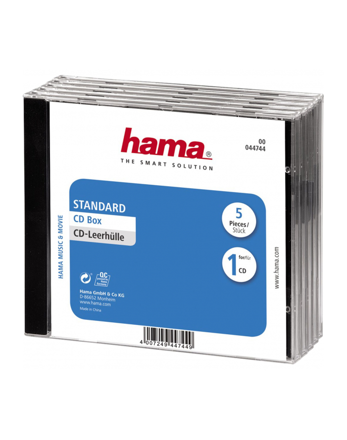 Hama Pudełko CD Standard 5- pak (44744) główny