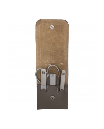 Zwilling Twinox Zestaw do Manicure Pocket Case NeatS Leather Taupe 4 el.