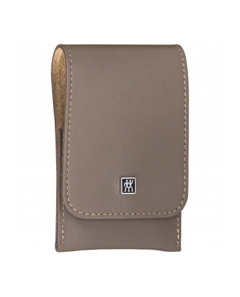 Zwilling Twinox Zestaw do Manicure Pocket Case NeatS Leather Taupe 4 el.