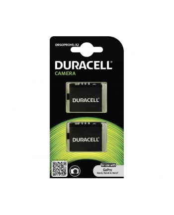 2xAKUMULATOR Duracell GoPro Hero 5/Hero 6/Hero 7 - Black AABAT-001