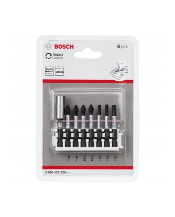 Bosch 8-Częściowy Zestaw Końcówek Wkręcających Impact Control 2608522326