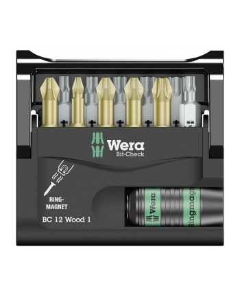 Wera Zestaw bitów 12 szt. Pozidriv / Phillips TORX 05057423001