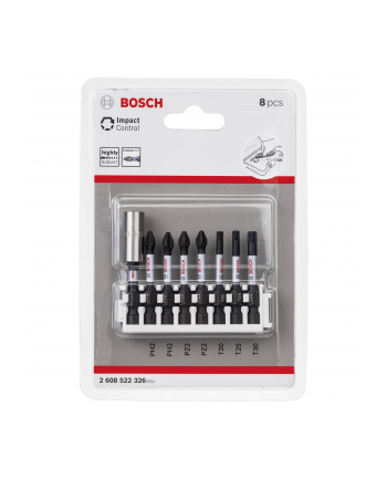 Bosch 8-Częściowy Zestaw Końcówek Wkręcających Impact Control 2608522326