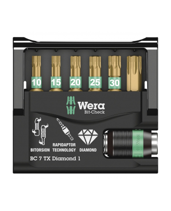Wera Zestaw bitów 7 szt. TORX BiTorsion 05057415001