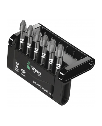 Wera Końcówka krzyżowa Mini-Check Impaktor 3, zestaw, 6 szt. MINI-CHECK IMPAKTOR DC 50 MM Pz