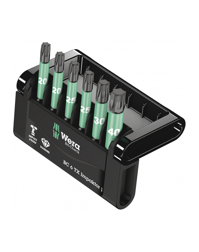 Wera Bity wkrętakowe diamentowe Impaktor do wkrętarek impulsowych w zestawie Mini-Check Impaktor 2 (05057693001) główny