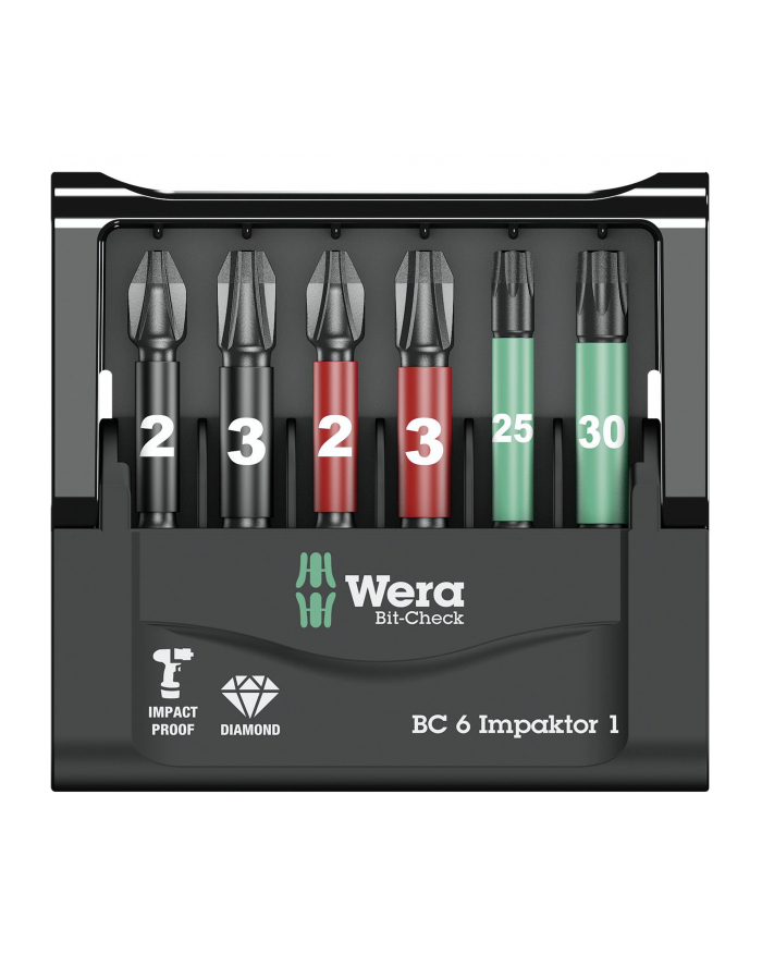 Wera Bity Mini Check Impaktor 4, 6,3 mm (1/4 ), 6 szt. główny