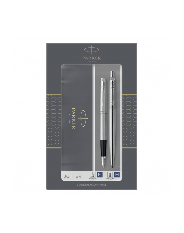 Długopis automatyczny pióro W Parker Jotter Stal Ct Etui Wb główny
