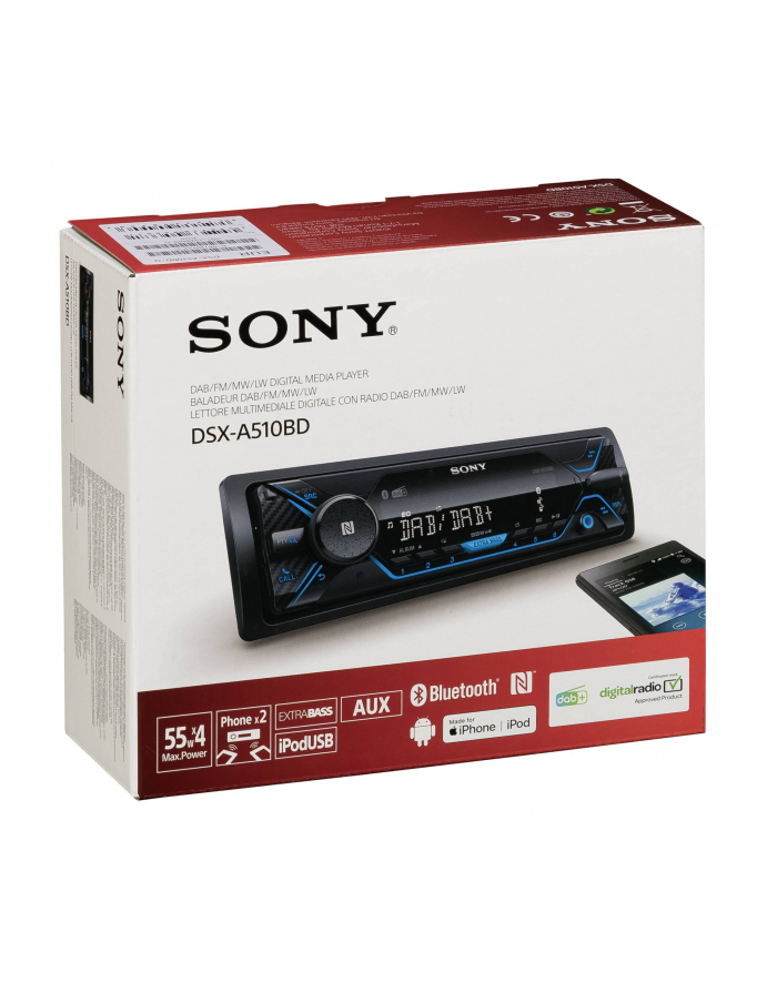 SONY RADIO SAMOCHODOWE   DSX-A510BD główny