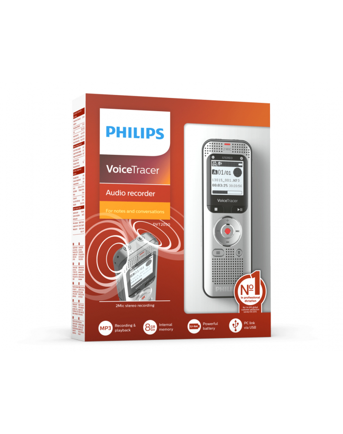 Philips DVT2050 srebrny główny