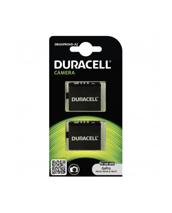 2xAKUMULATOR Duracell GoPro Hero 5/Hero 6/Hero 7 - Black AABAT-001