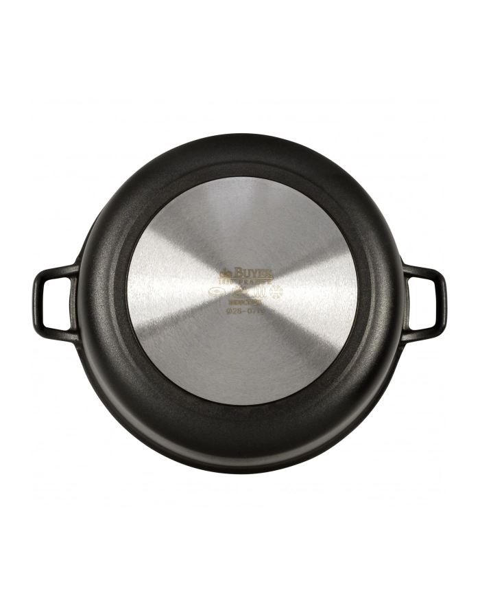 De Buyer Niski Garnek Aluminiowy Z Pokrywą 28Cm Choc Extreme główny