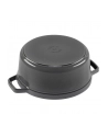 Staub Garnek z przykrywką okrągły 24 cm szary - nr 7
