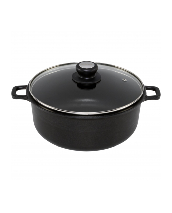 De Buyer Niski Garnek Aluminiowy Z Pokrywą 28Cm Choc Extreme