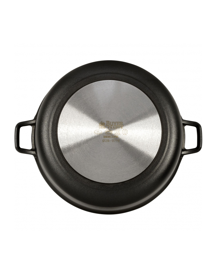 De Buyer Niski Garnek Aluminiowy Z Pokrywą 28Cm Choc Extreme główny