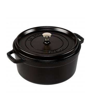 Staub Garnek Okrągły 26 Cm Czarny 40509-310-0