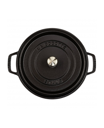 Staub Garnek Okrągły 26 Cm Czarny 40509-310-0