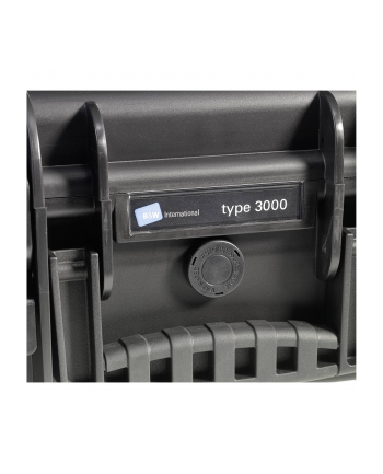 B&W outdoor.cases Typ 3000 RPD z przegrodami Czarna
