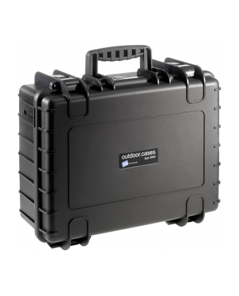 B&W outdoor.cases Typ 5000 RPD z przegrodami Czarna